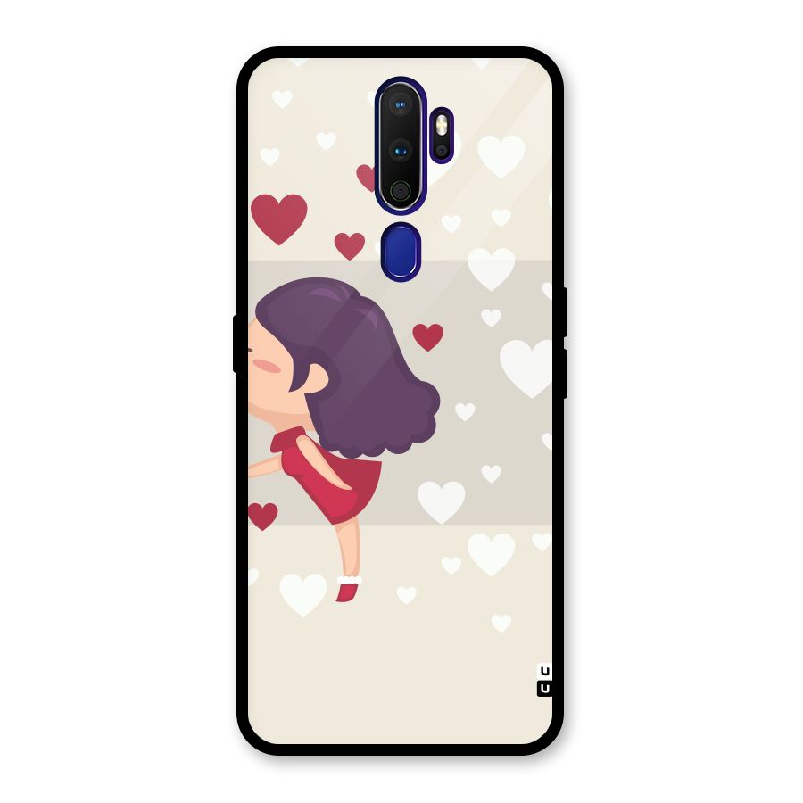 Girl in Love Glass Back Case for Oppo A9 (2020)