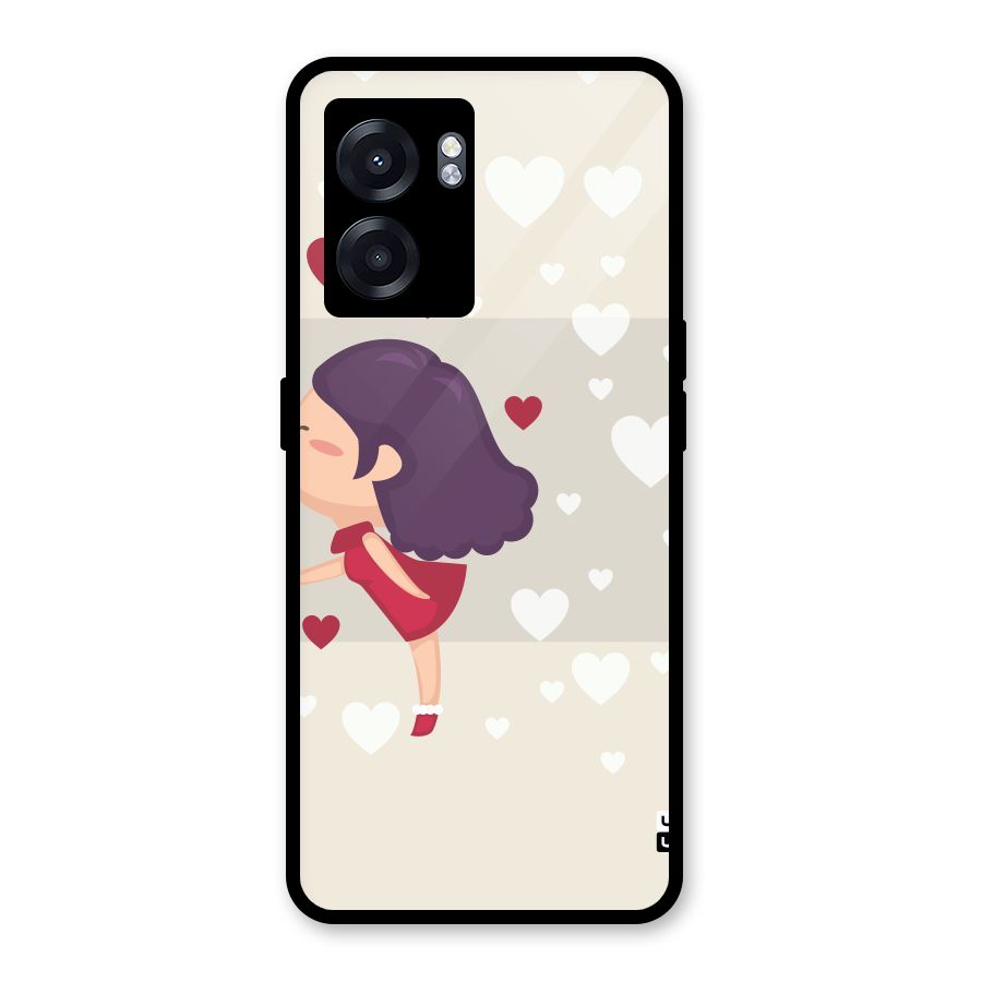 Girl in Love Glass Back Case for Oppo K10 (5G)