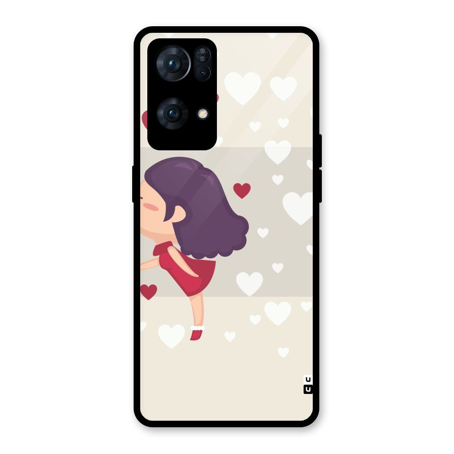 Girl in Love Glass Back Case for Oppo Reno7 Pro 5G