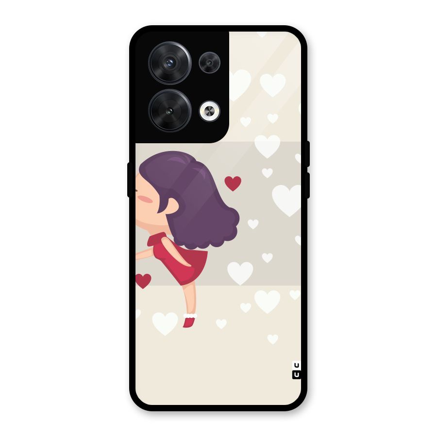 Girl in Love Glass Back Case for Oppo Reno8 5G