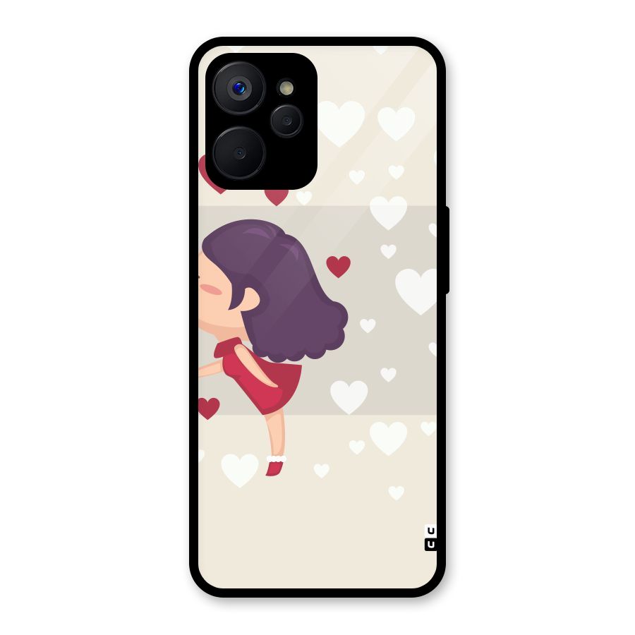 Girl in Love Glass Back Case for Realme 9i 5G