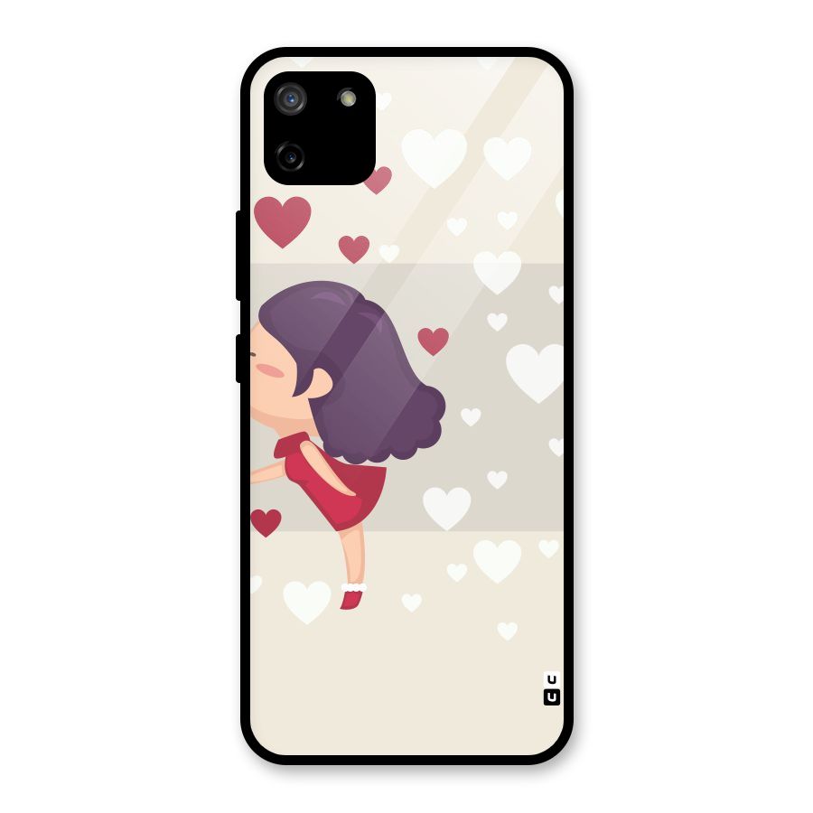 Girl in Love Glass Back Case for Realme C11
