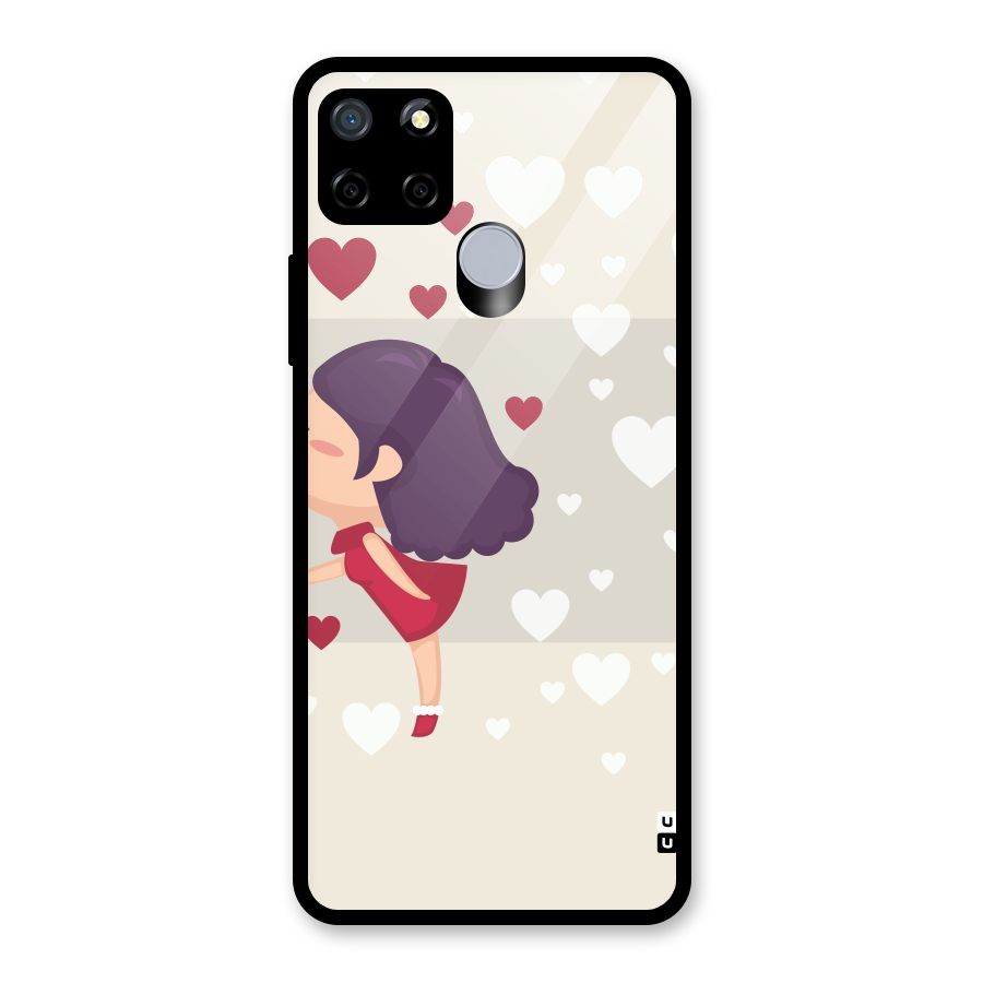 Girl in Love Glass Back Case for Realme C12