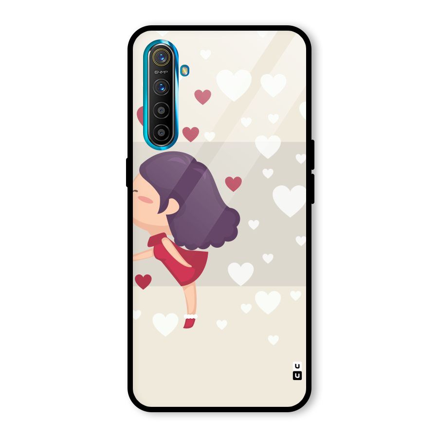Girl in Love Glass Back Case for Realme X2