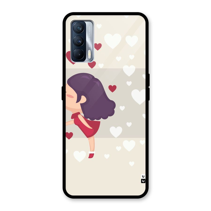 Girl in Love Glass Back Case for Realme X7