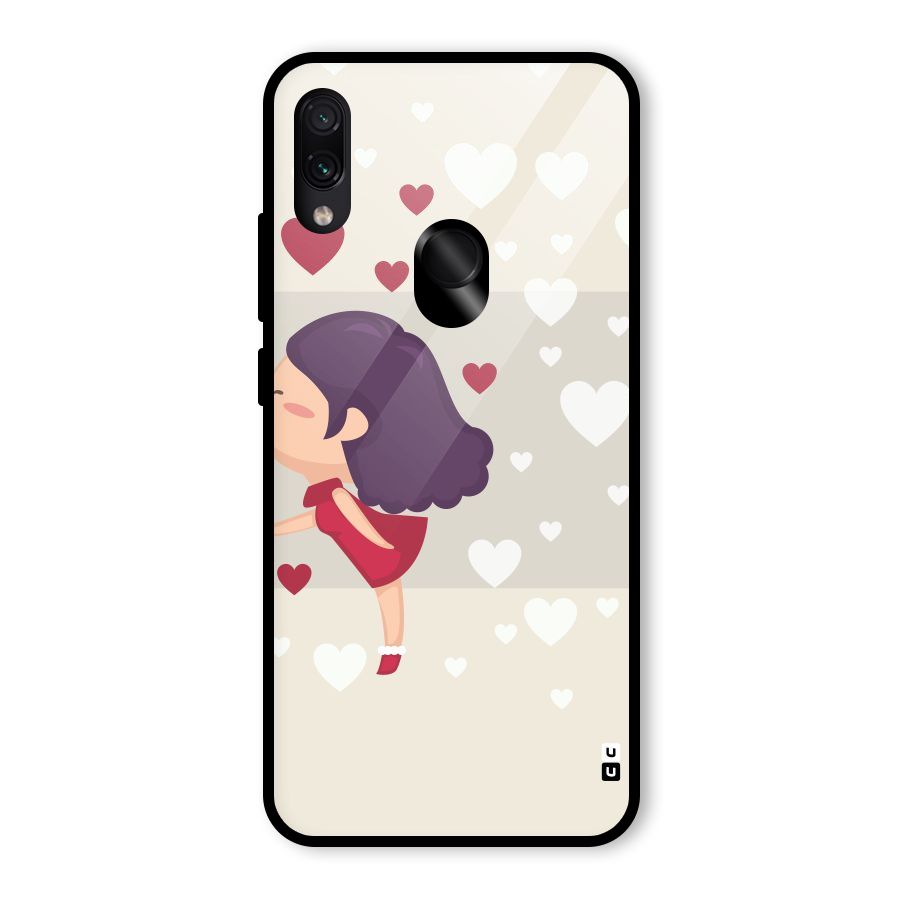 Girl in Love Glass Back Case for Redmi Note 7 Pro