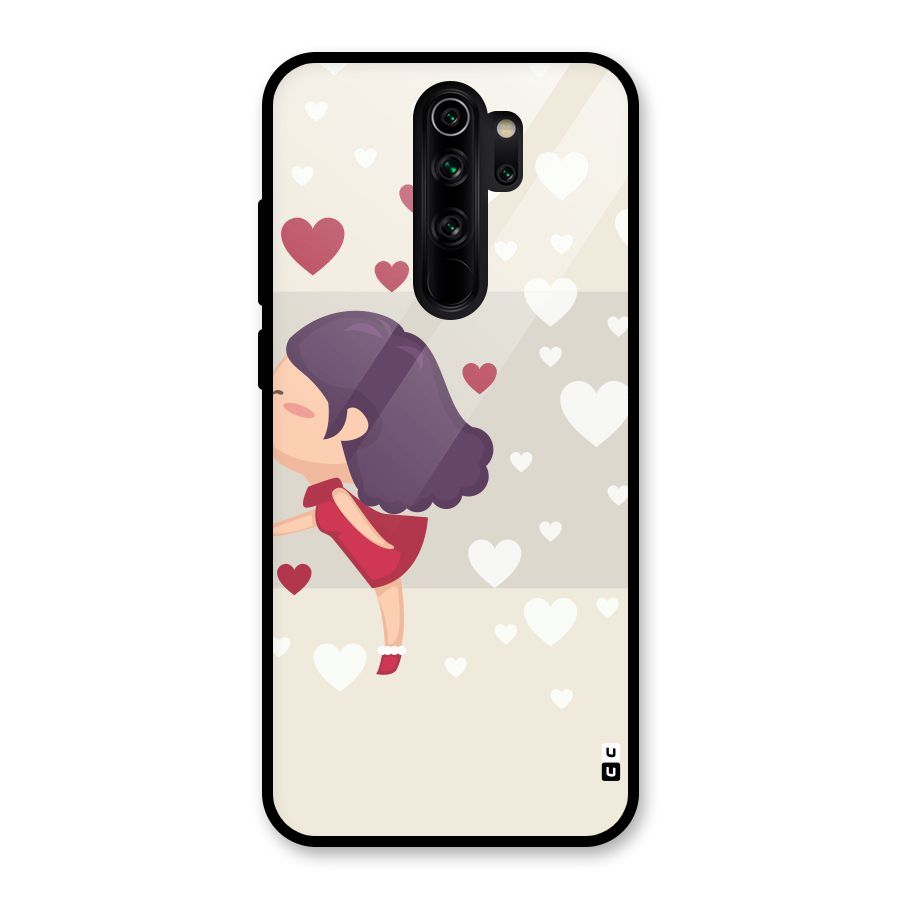 Girl in Love Glass Back Case for Redmi Note 8 Pro