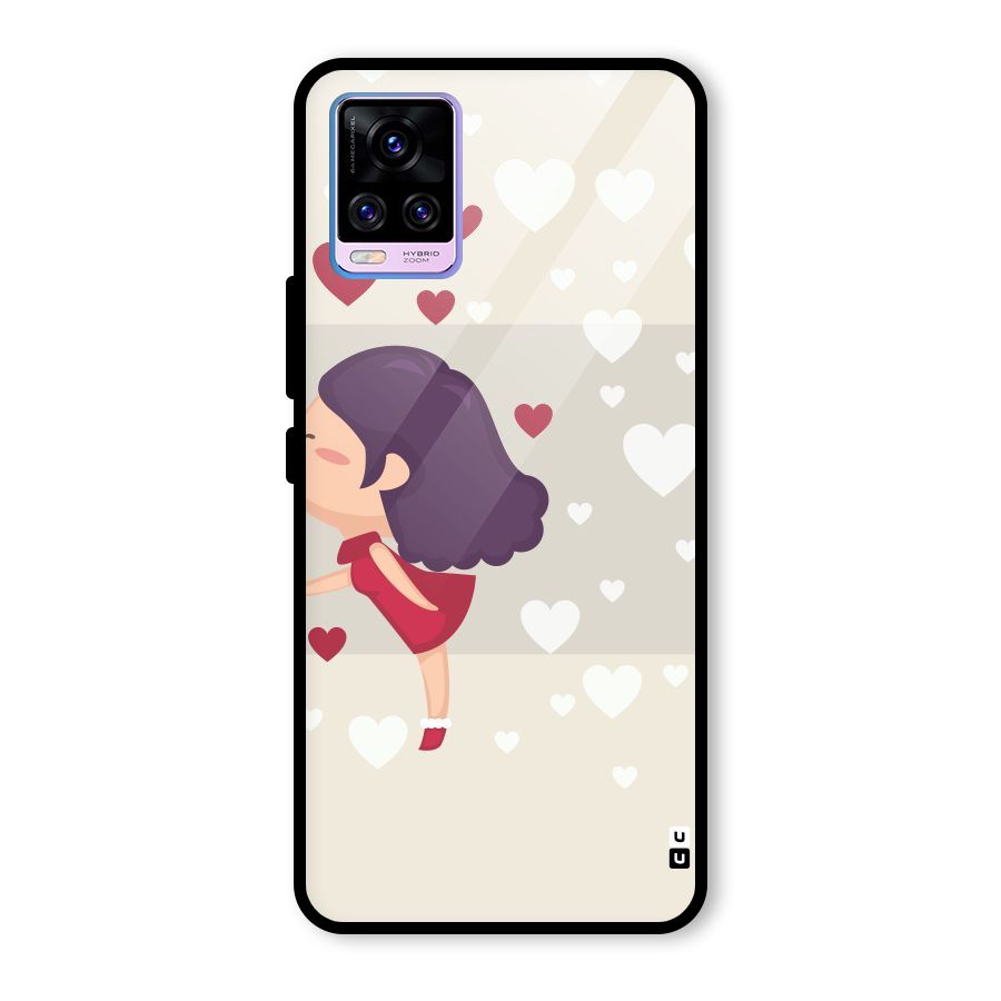 Girl in Love Glass Back Case for Vivo V20 Pro