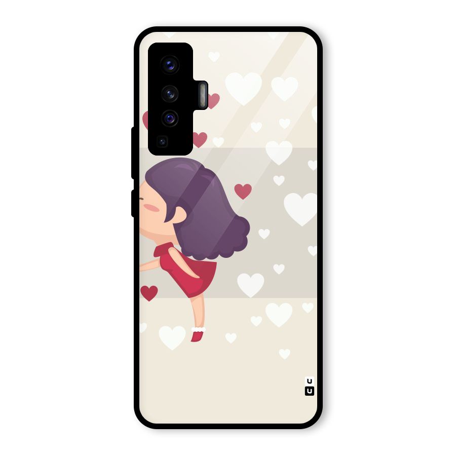 Girl in Love Glass Back Case for Vivo X50