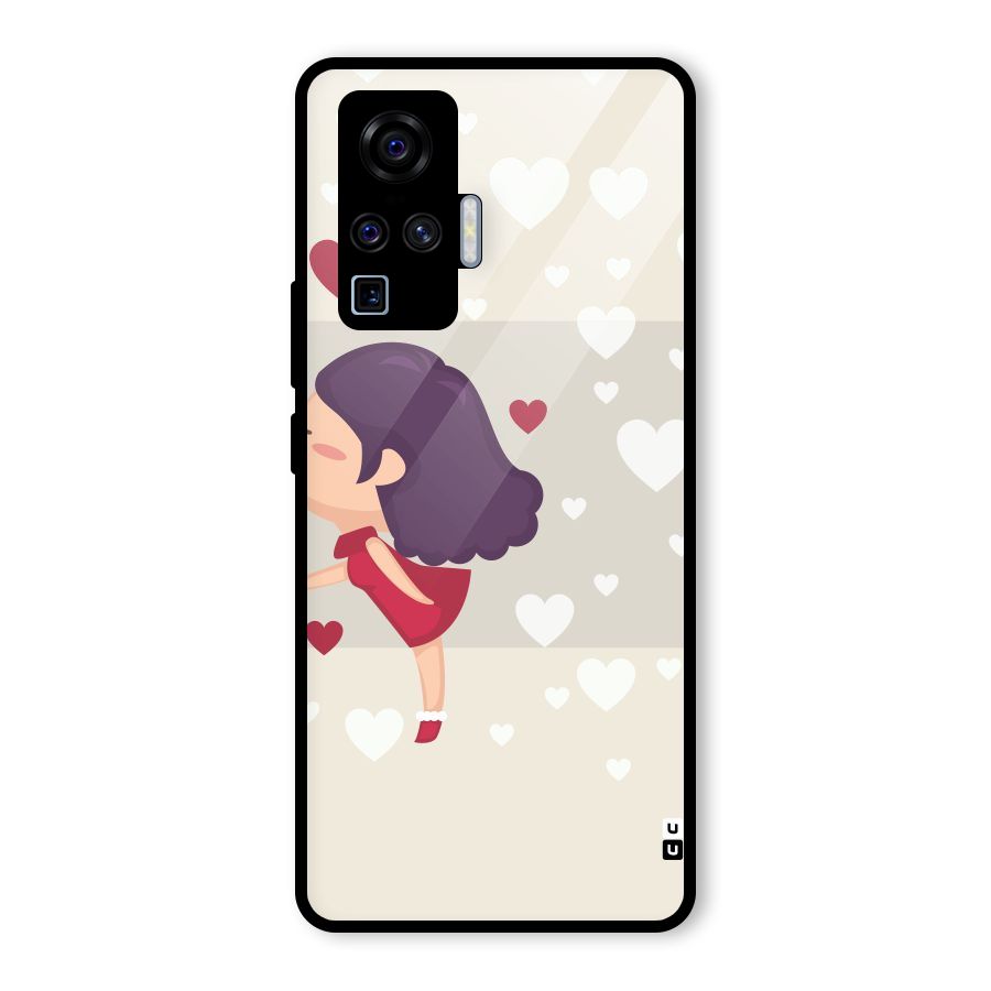 Girl in Love Glass Back Case for Vivo X50 Pro