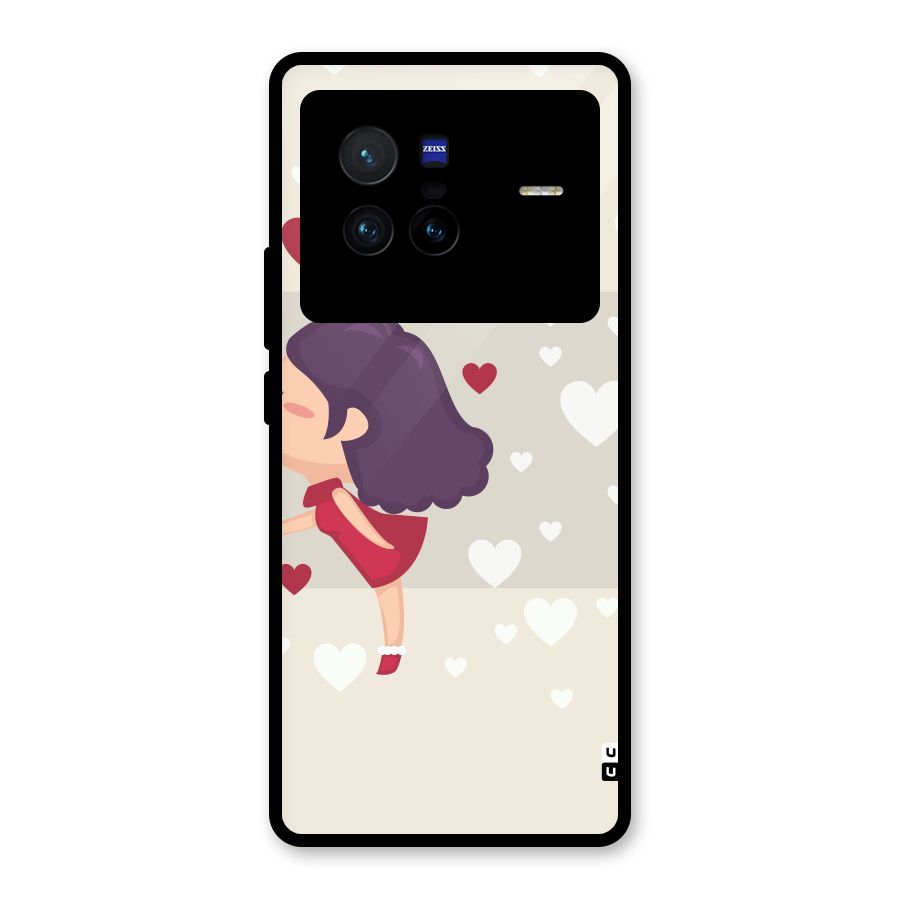 Girl in Love Glass Back Case for Vivo X80