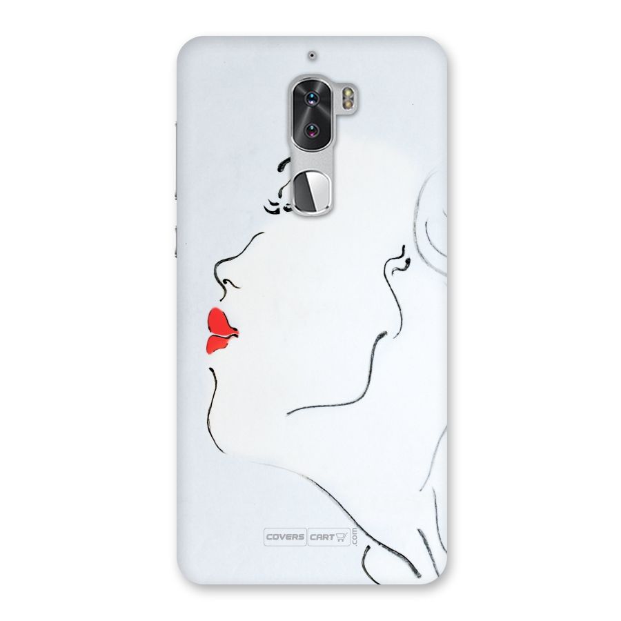 Girl in Red Lipstick Back Case for Coolpad Cool 1