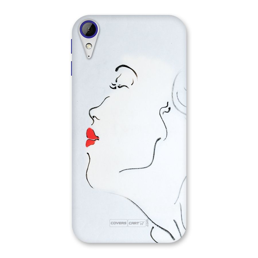 Girl in Red Lipstick Back Case for Desire 830