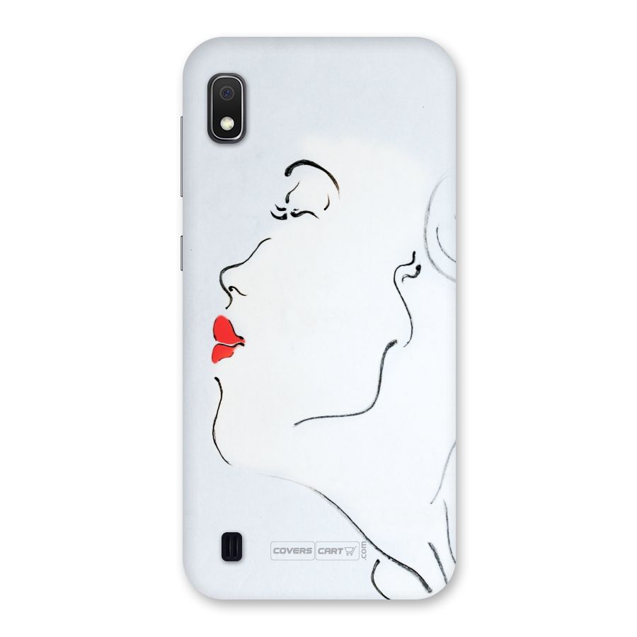 Girl in Red Lipstick Back Case for Galaxy A10