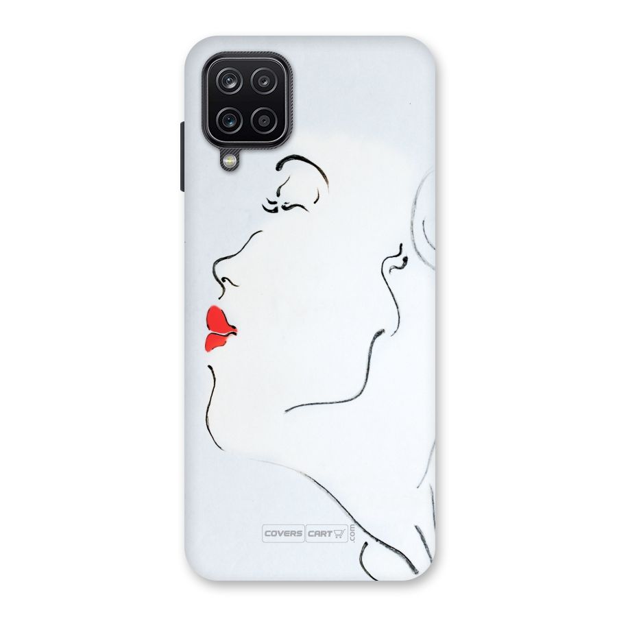 Girl in Red Lipstick Back Case for Galaxy A12