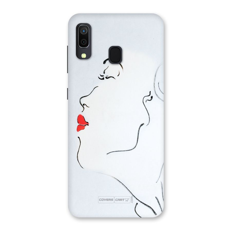 Girl in Red Lipstick Back Case for Galaxy A30