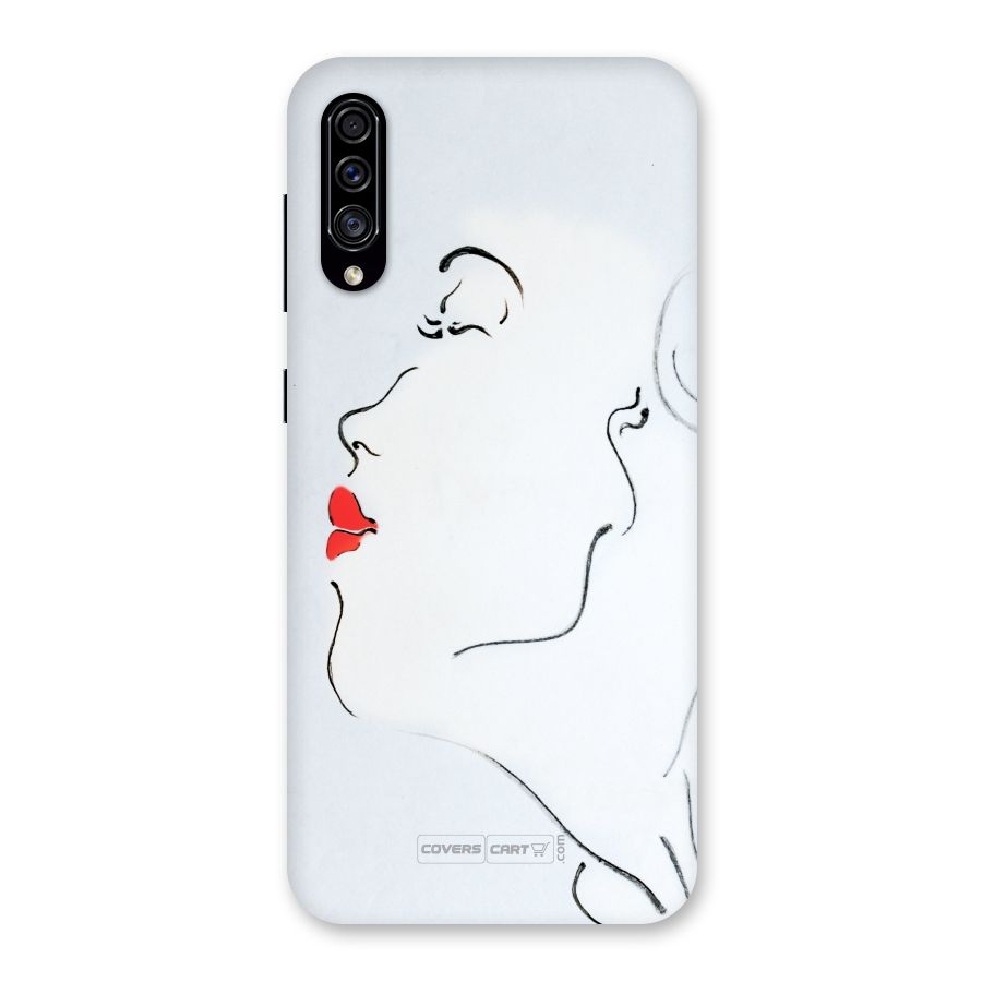 Girl in Red Lipstick Back Case for Galaxy A30s