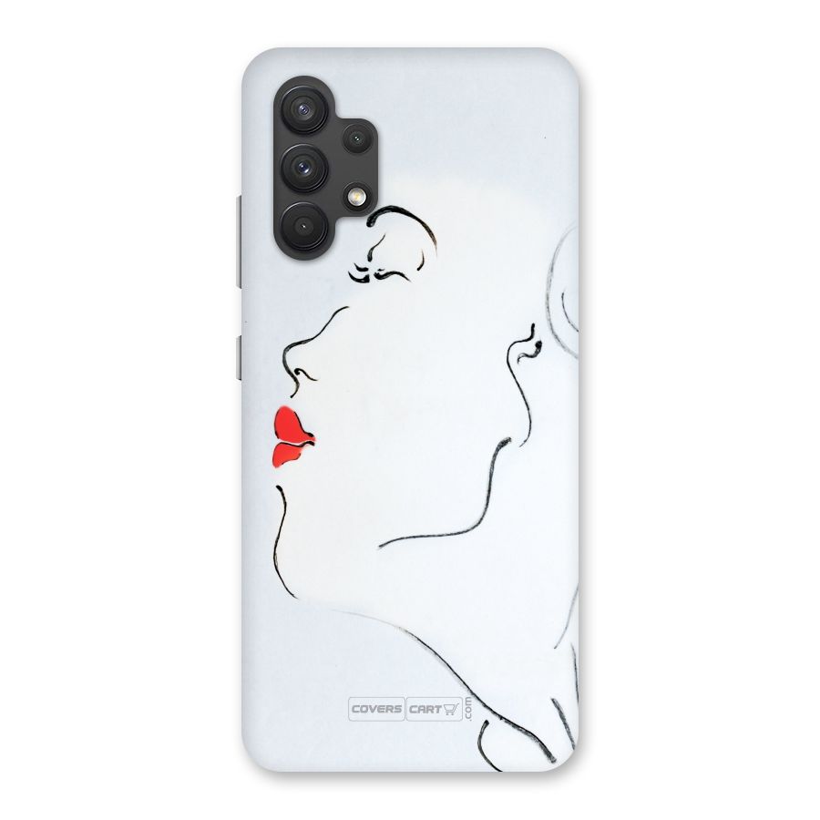Girl in Red Lipstick Back Case for Galaxy A32