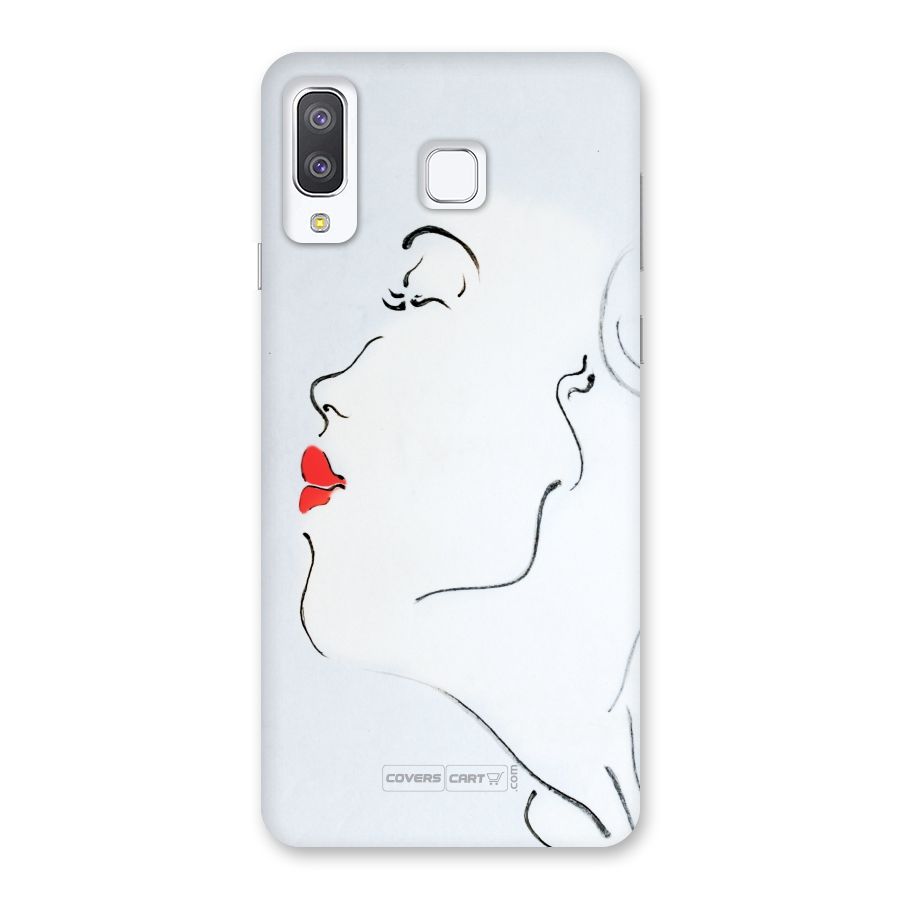 Girl in Red Lipstick Back Case for Galaxy A8 Star
