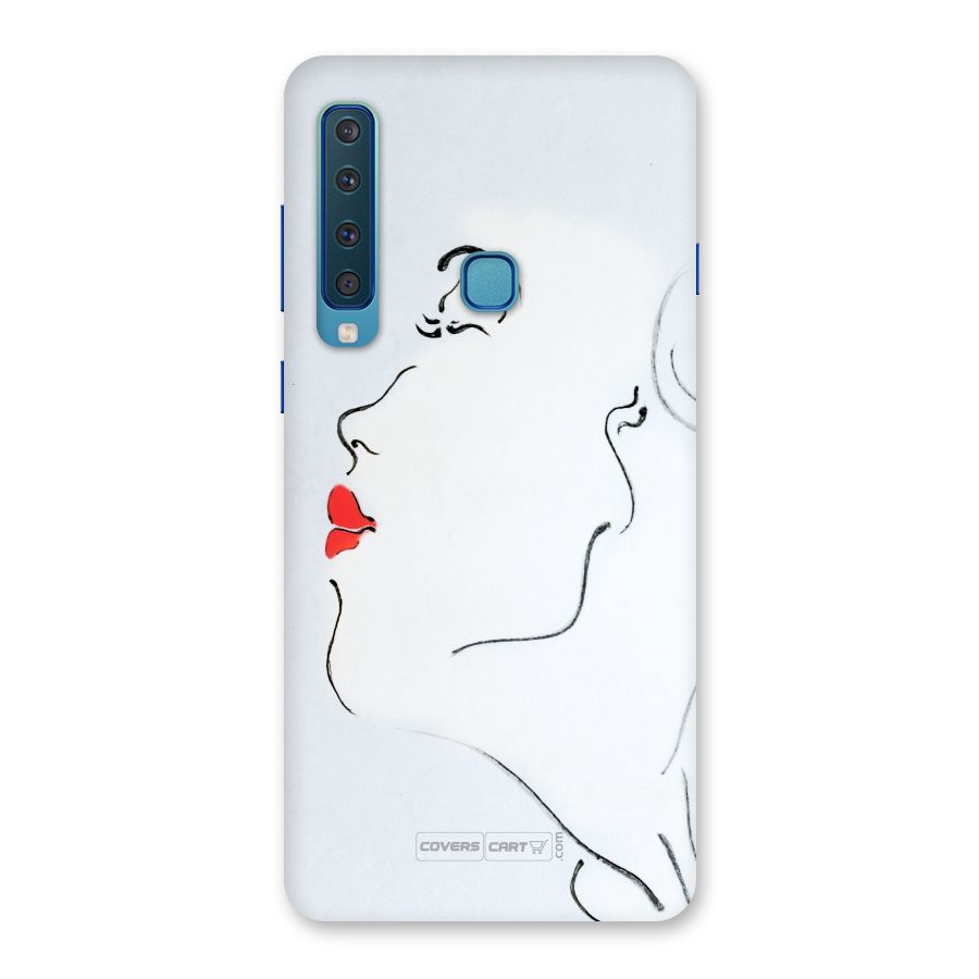Girl in Red Lipstick Back Case for Galaxy A9 (2018)