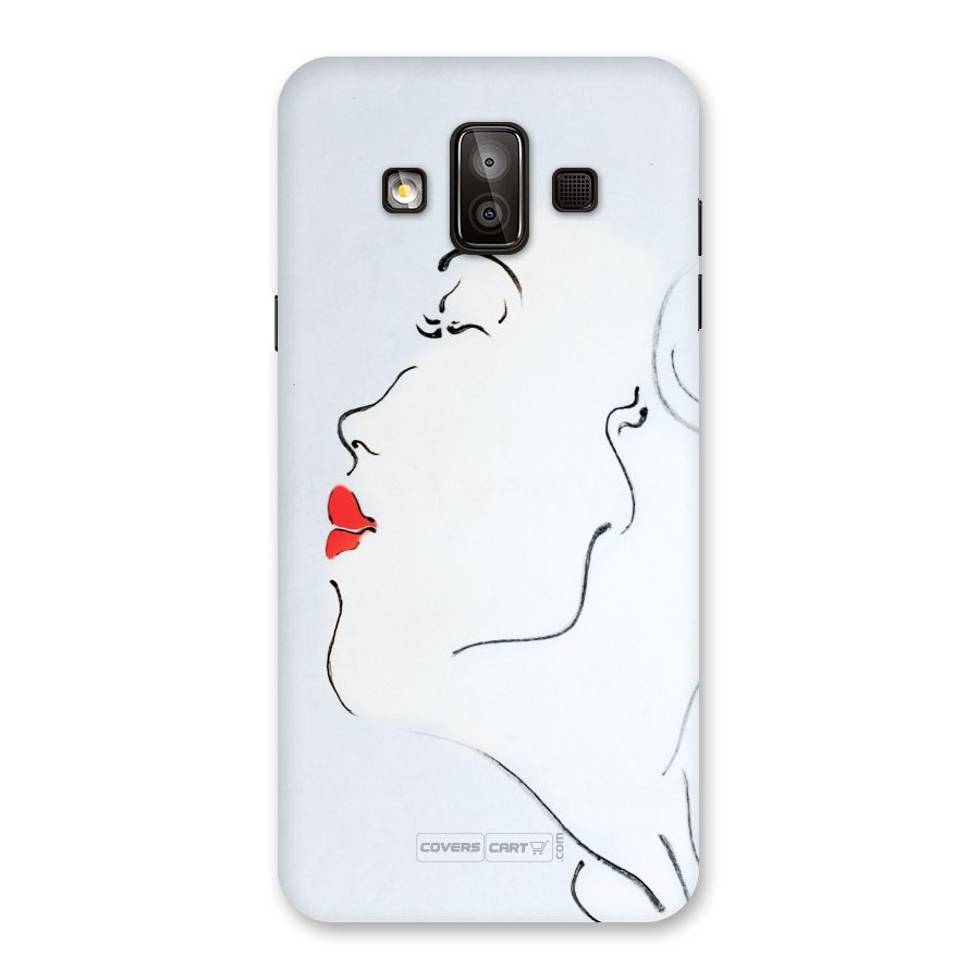 Girl in Red Lipstick Back Case for Galaxy J7 Duo