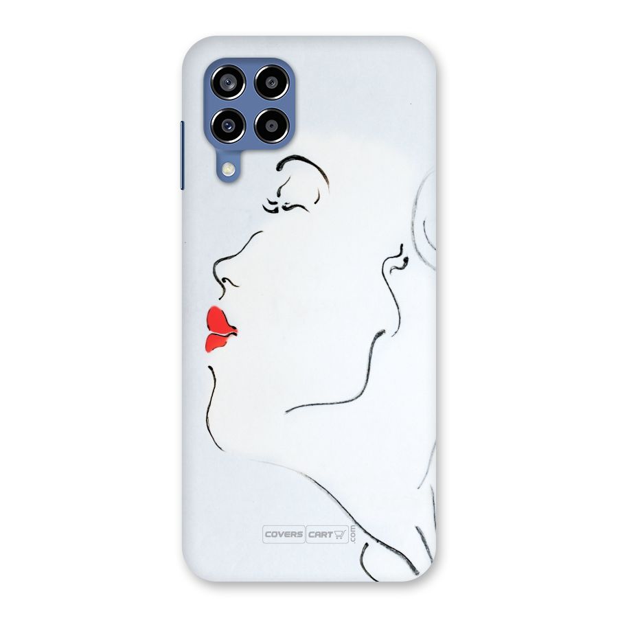 Girl in Red Lipstick Back Case for Galaxy M53 5G
