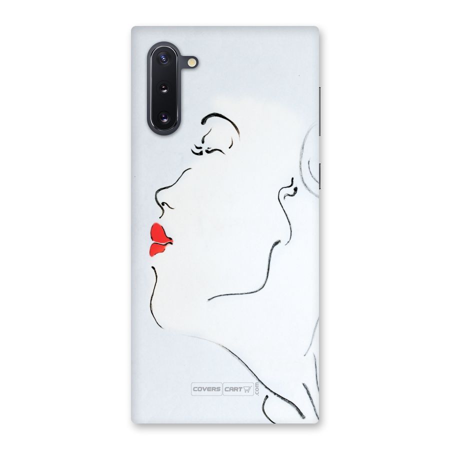 Girl in Red Lipstick Back Case for Galaxy Note 10