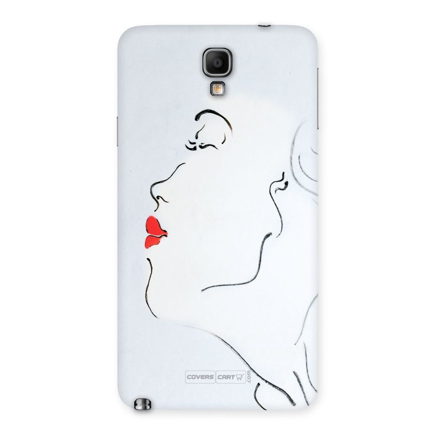 Girl in Red Lipstick Back Case for Galaxy Note 3 Neo