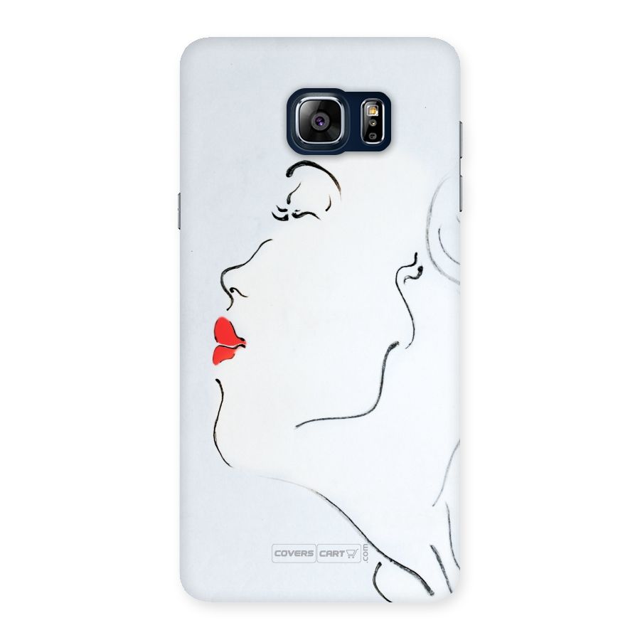 Girl in Red Lipstick Back Case for Galaxy Note 5