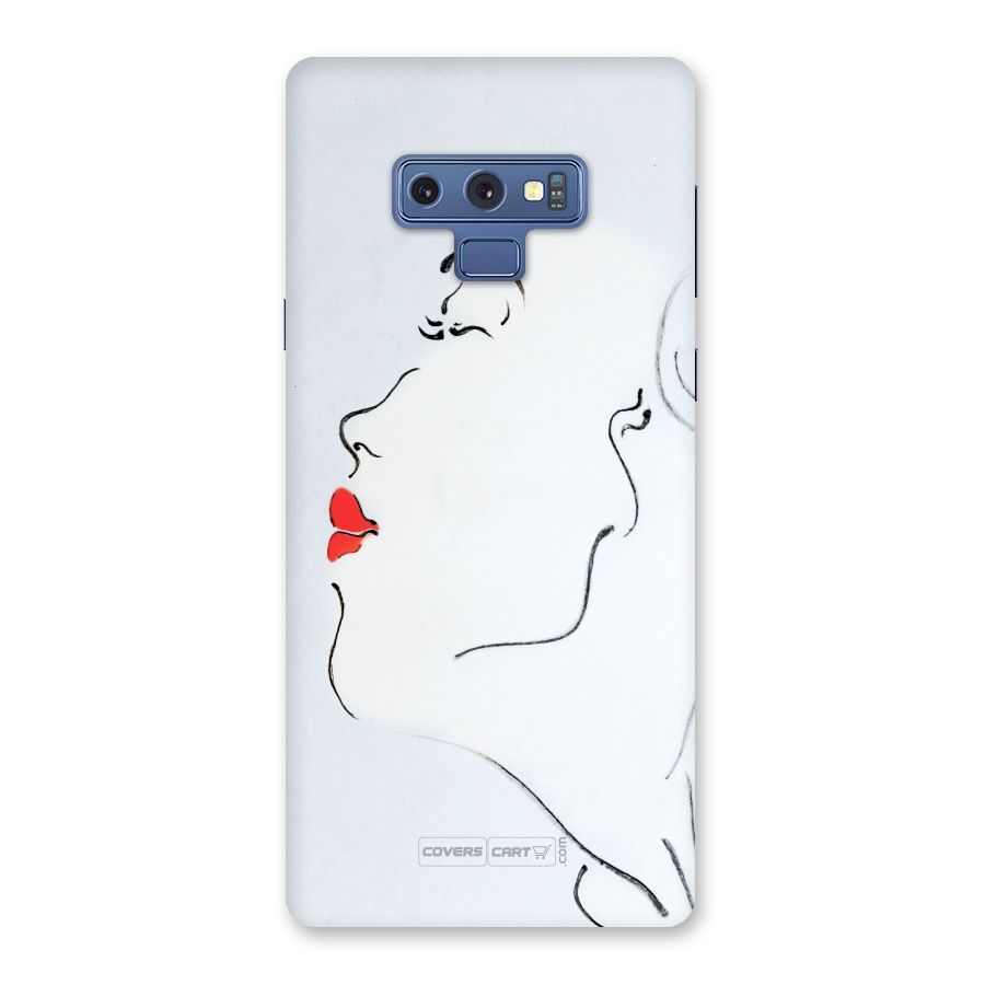 Girl in Red Lipstick Back Case for Galaxy Note 9