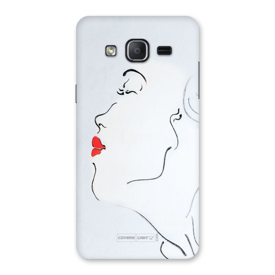Girl in Red Lipstick Back Case for Galaxy On7 2015