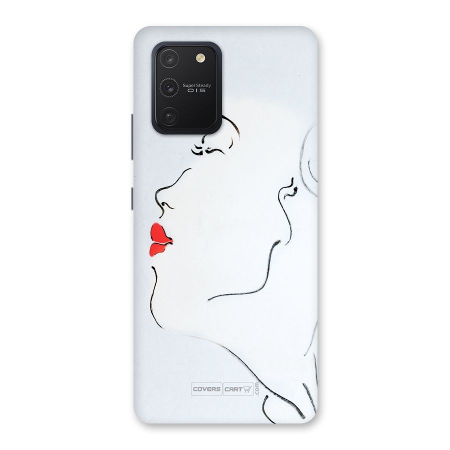 Girl in Red Lipstick Back Case for Galaxy S10 Lite