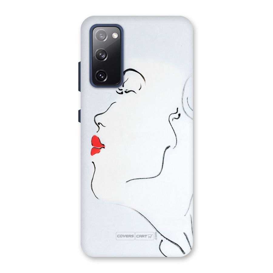 Girl in Red Lipstick Back Case for Galaxy S20 FE