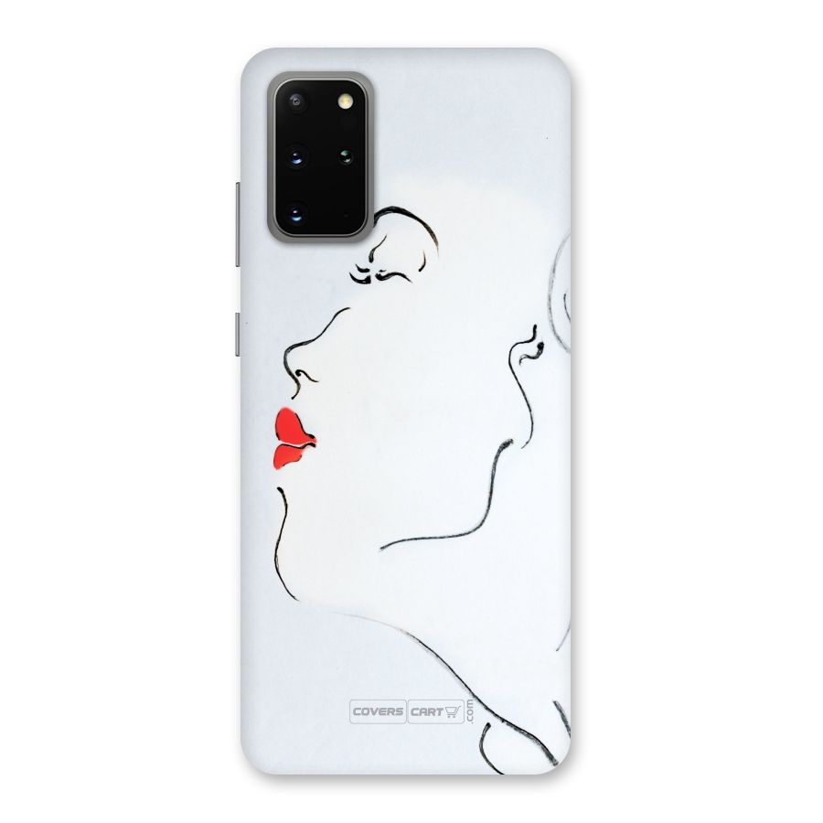 Girl in Red Lipstick Back Case for Galaxy S20 Plus