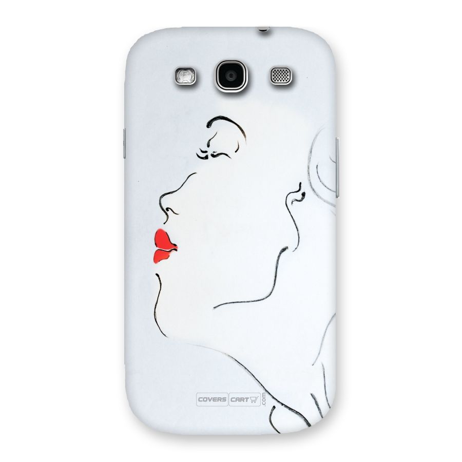 Girl in Red Lipstick Back Case for Galaxy S3