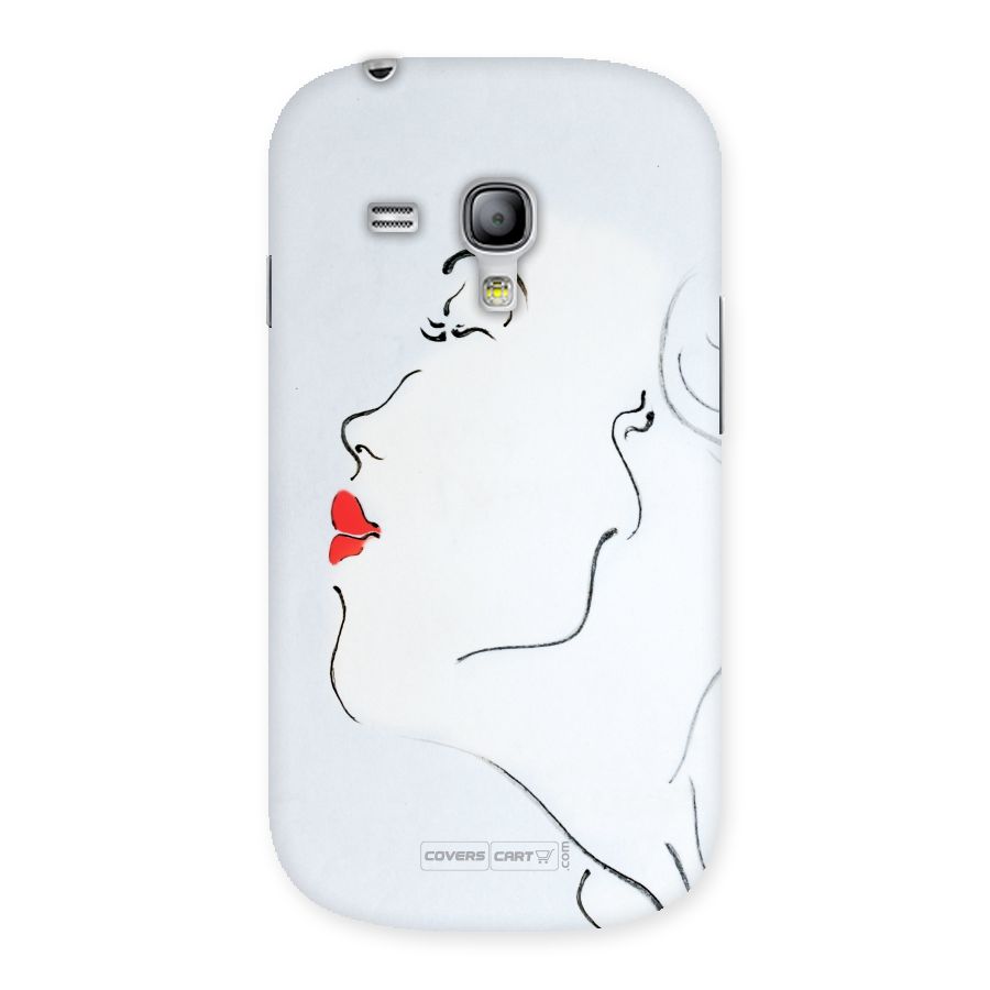 Girl in Red Lipstick Back Case for Galaxy S3 Mini