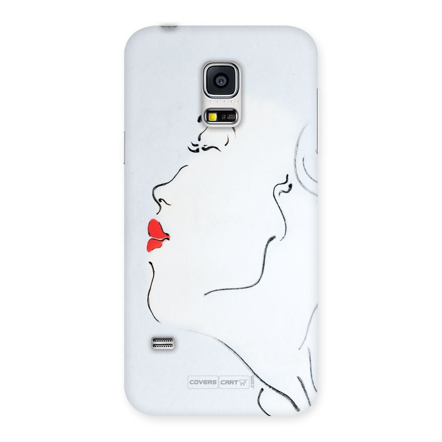 Girl in Red Lipstick Back Case for Galaxy S5 Mini