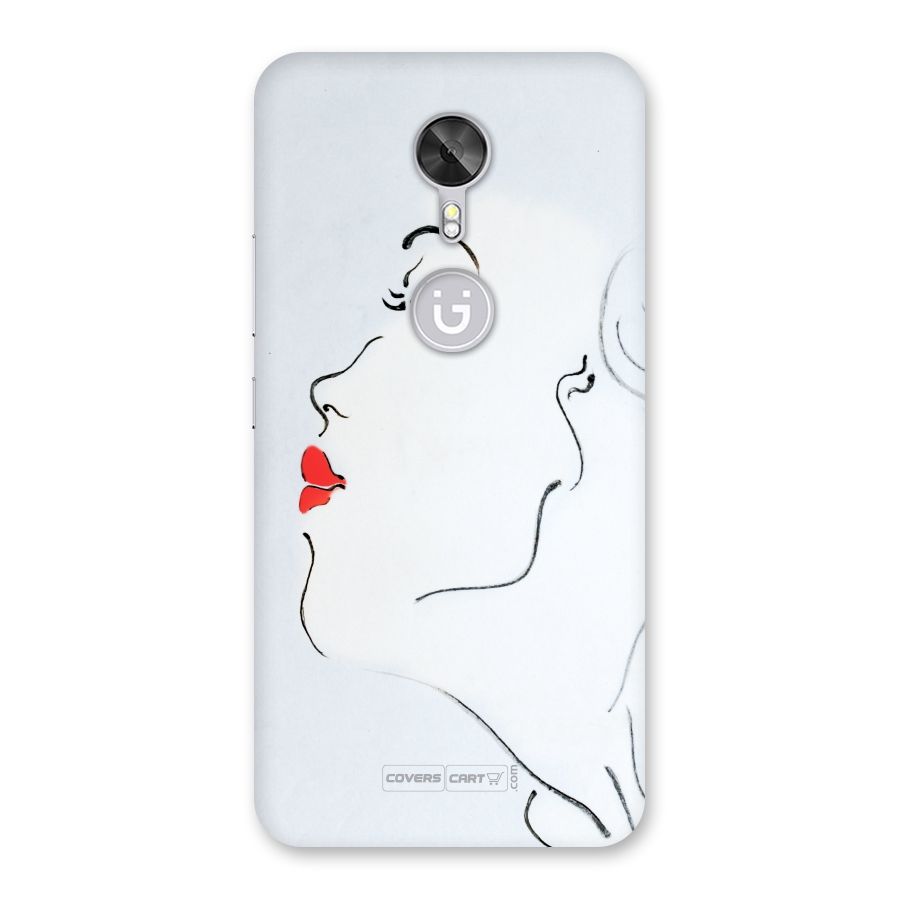 Girl in Red Lipstick Back Case for Gionee A1