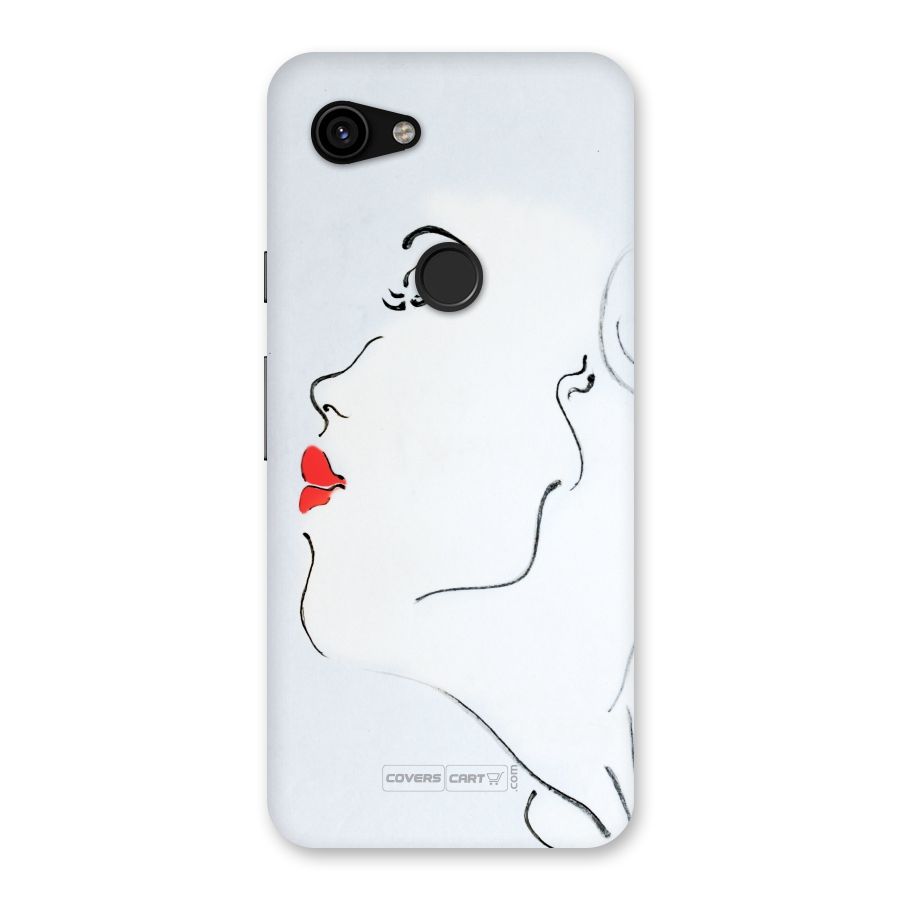 Girl in Red Lipstick Back Case for Google Pixel 3a
