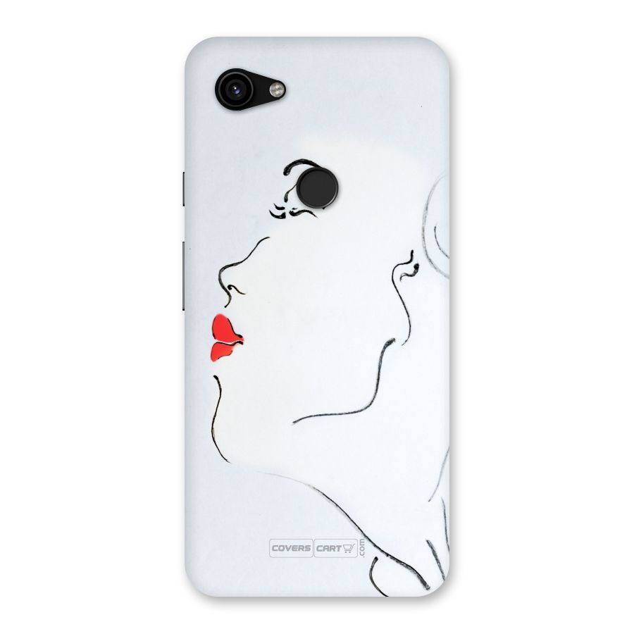 Girl in Red Lipstick Back Case for Google Pixel 3a XL
