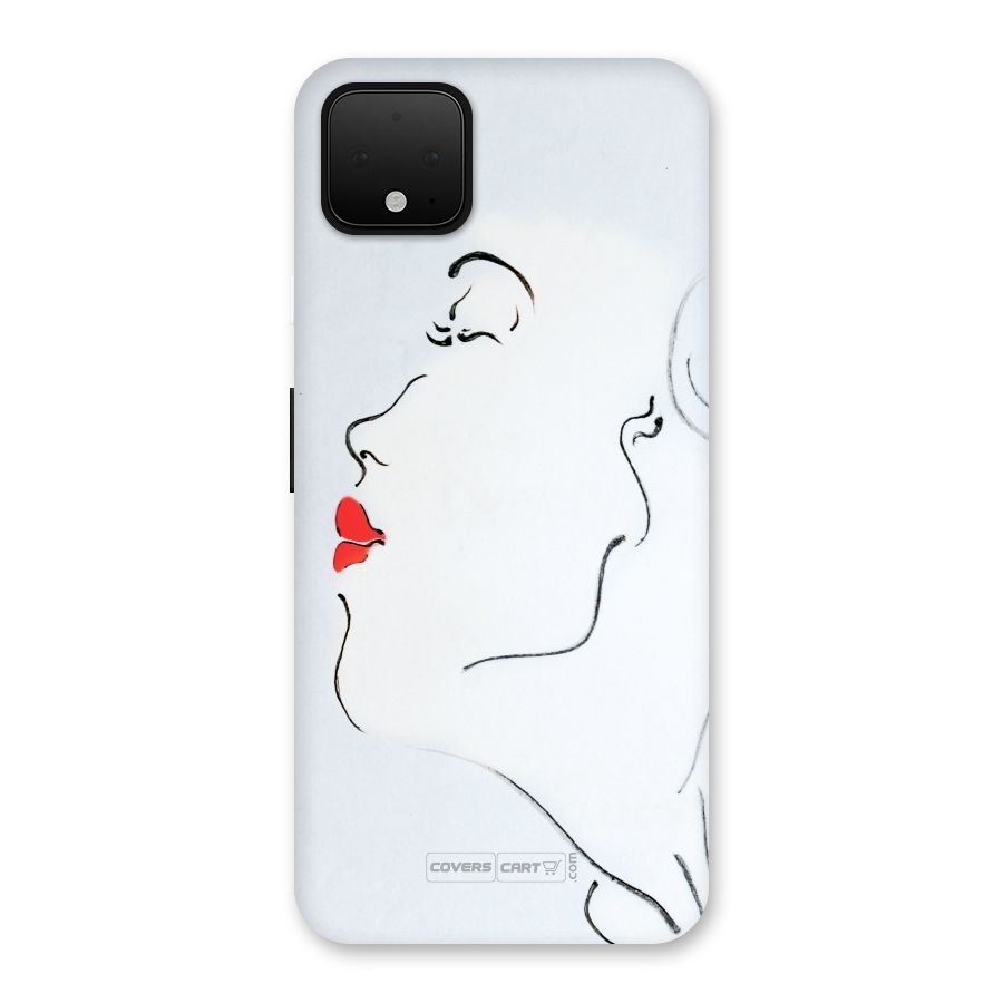 Girl in Red Lipstick Back Case for Google Pixel 4 XL