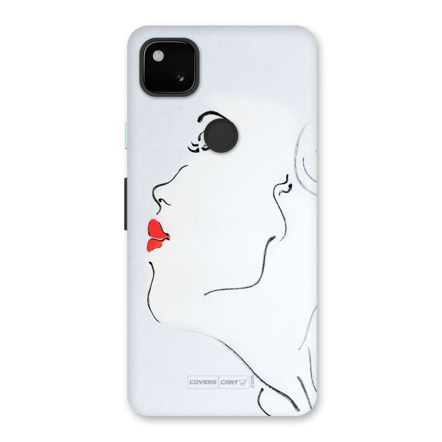 Girl in Red Lipstick Back Case for Google Pixel 4a