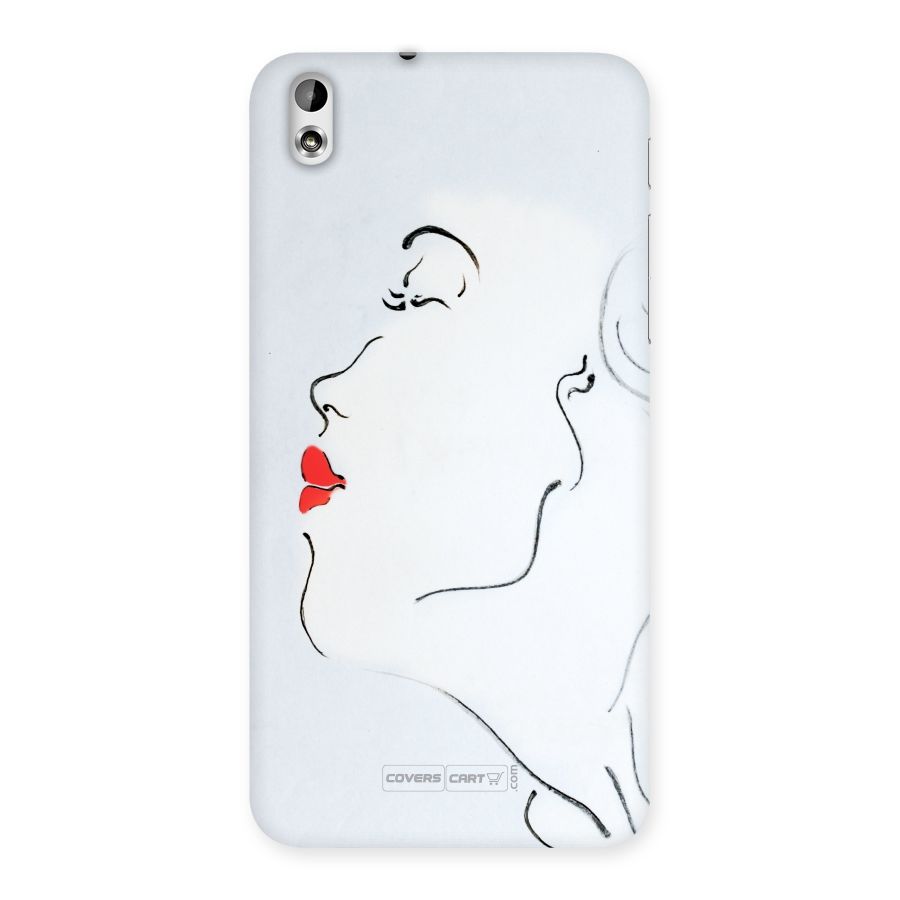 Girl in Red Lipstick Back Case for HTC Desire 816g
