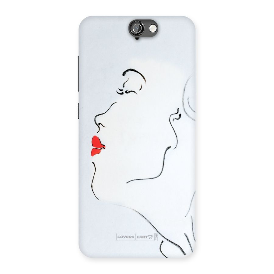 Girl in Red Lipstick Back Case for HTC One A9
