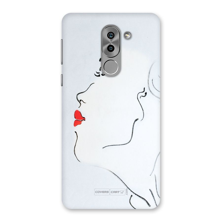 Girl in Red Lipstick Back Case for Honor 6X