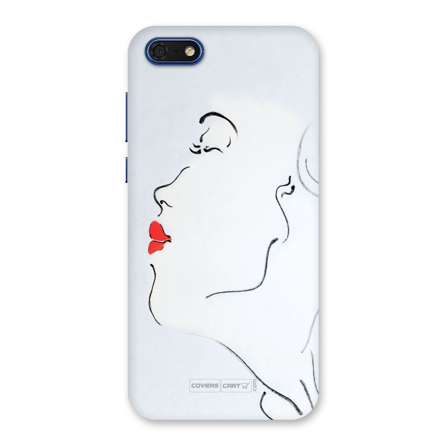 Girl in Red Lipstick Back Case for Honor 7s