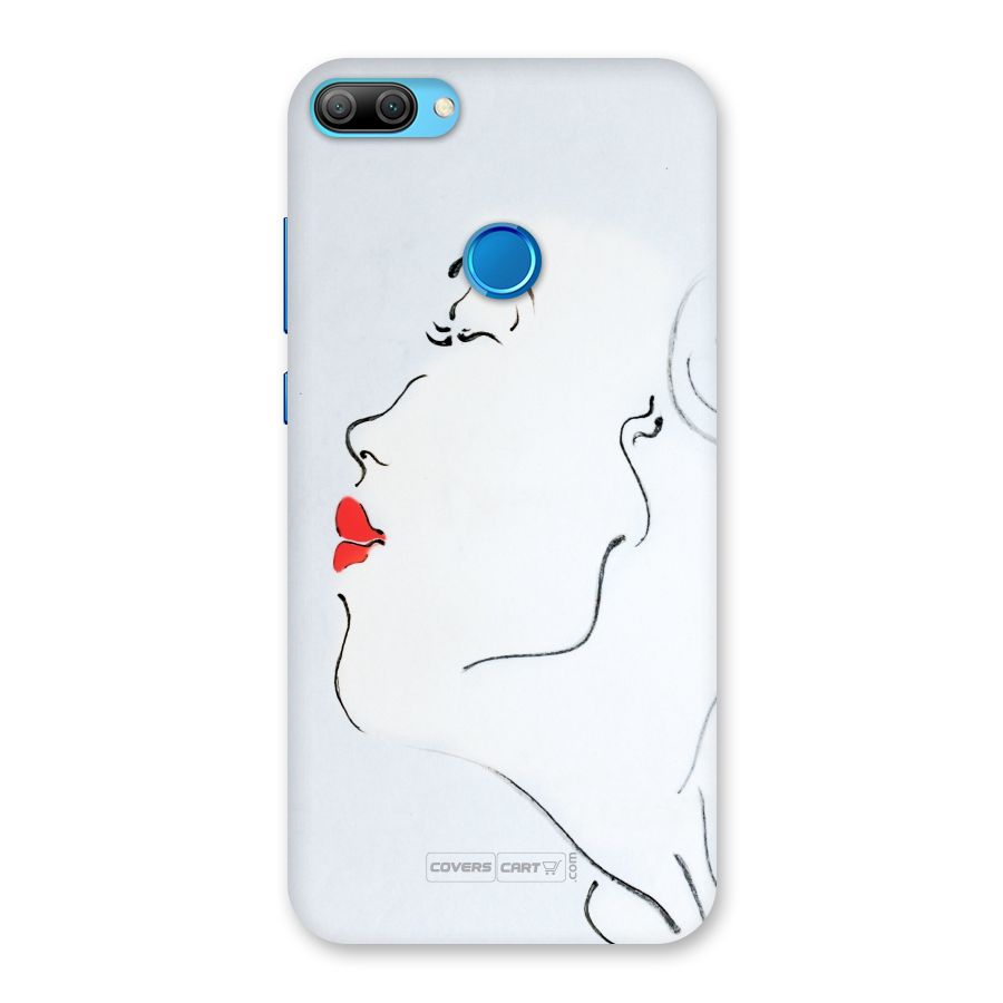 Girl in Red Lipstick Back Case for Honor 9N