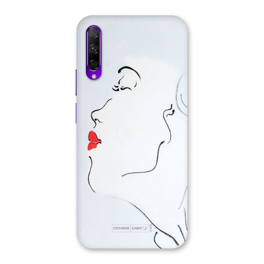 Girl in Red Lipstick Back Case for Honor 9X Pro