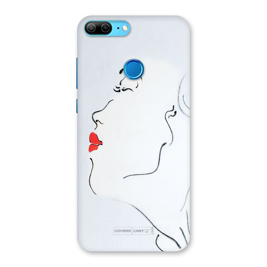 Girl in Red Lipstick Back Case for Honor 9 Lite