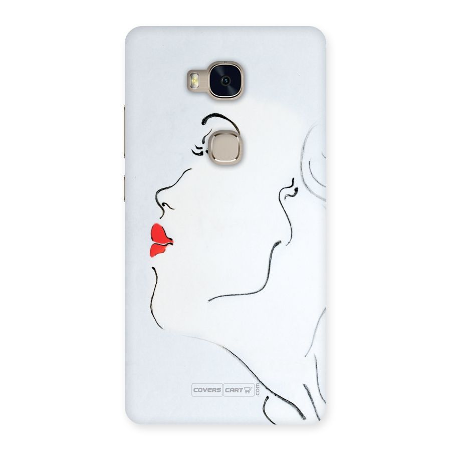 Girl in Red Lipstick Back Case for Huawei Honor 5X